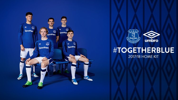 Everton 17 18 Home Kit Released Footy Headlines
